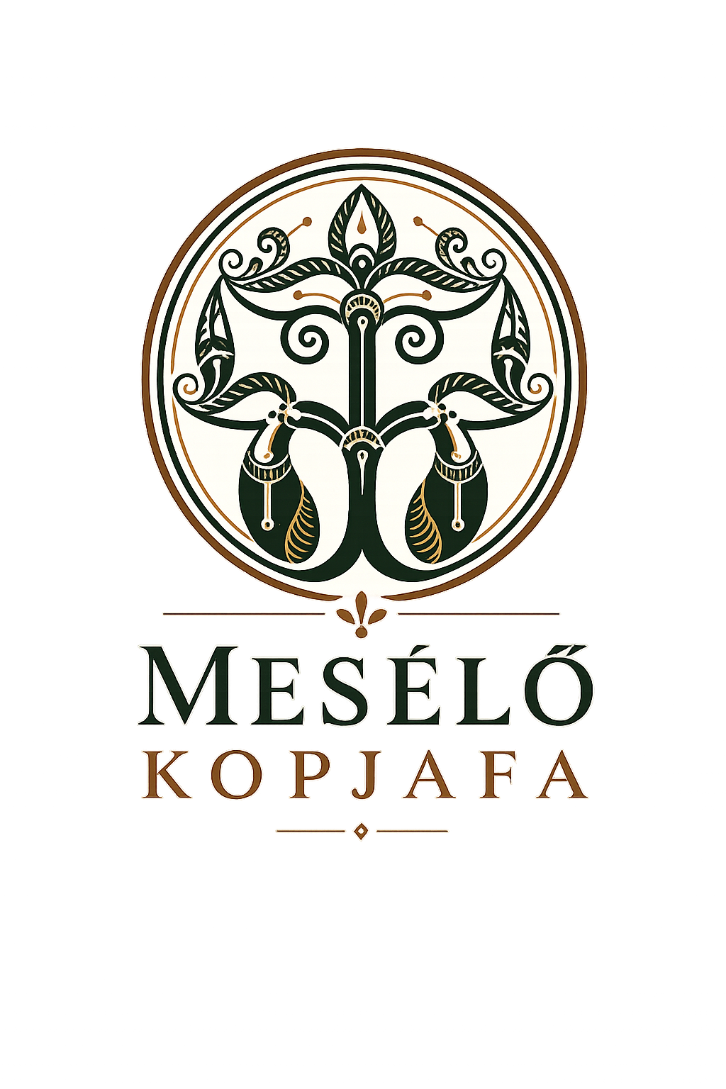 A Mesélő Kopjafa emblémája
